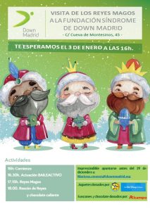 Cartel de reyes 2017 del servicio de ocio de Down Madrid