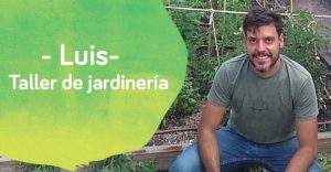 Luis del Taller de jardinería del centro ocupacional de Down Madrid