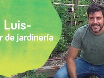 Luis del Taller de jardinería del centro ocupacional de Down Madrid