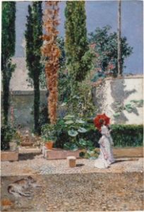 Jardín de la casa de Fortuny-Concurso Pintura Down Madrid -Idilio