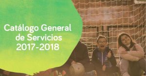 imagen de catálogos de servicios de Down Madrid para el curso 17/18