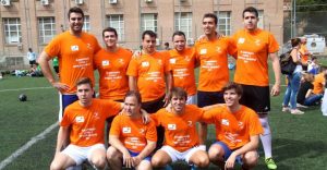 Equipo ganador de campeonato de empresas solidarias Down Madrid