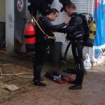 Leo usuario de Down Madrid en su curso de buceo