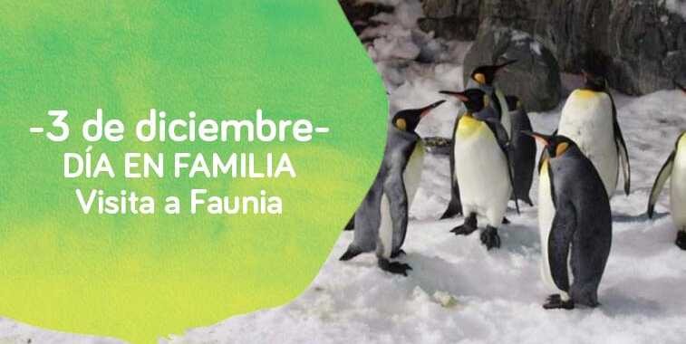 Cartel de turismo en familia de Down Madrid a Faunia