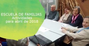 Actividades de escuela de Familias de Down Madrid para abril 2018