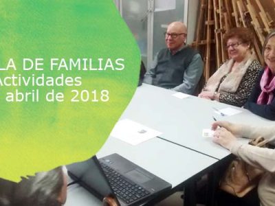 Actividades de escuela de Familias de Down Madrid para abril 2018
