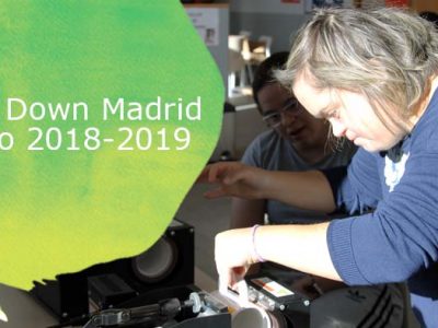 Cartel de becas Down Madrid curso 2018-2019