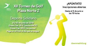 Cartel del Torno de golf de Down Madrid