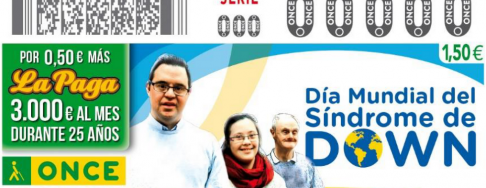 Cupón ONCE por el día mundial del Síndrome de Down