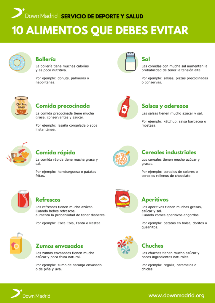 Alimentos para evitar